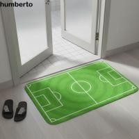 ราคา HUMBERTO พรมปูพื้นสนามฟุตบอล, พรมเช็ดเท้าลายสนามฟุตบอลสีเขียวกันลื่น, ตกแต่งบ้านสักหลาดดูดซับเสื่ออาบน้ําสี่เหลี่ยมห้องนั่งเล่น (57959600817)