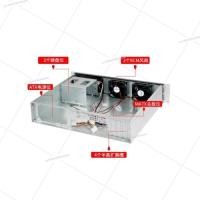 ราคา 2U industrial control computer case horizontal rack server desktop host high-end aluminum panel MAT (47206181080)