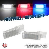 ราคา 2 ชิ้น LED Courtesy กระเป๋าเดินทางโคมไฟ Footwell Boot ประตูสําหรับ VW Passat โปโลกอล์ฟ Jetta Sharan Tiguan Touareg แคดดี้ EOS (25198197839)
