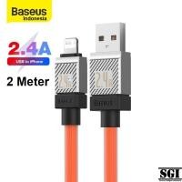 ราคา Baseus CoolPlay USB to Lightning Data Cable 2.4A 2M 2 เมตร Fast Charging Iphone 5 5S 6 6S 7 7+ 8 8+ Plus Cable Charger Original Ori PD Power Delivery (47311324269)