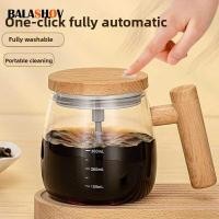 ราคา แก้วอัตโนมัติแบบชาร์จได้ แก้วกาแฟไฟฟ้าแบบพกพาพร้อมที่คนเองและด้ามไม้สำหรับกาแฟและนม (29088440743)