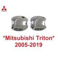 ราคา เบ้ารองมือเปิด 2ประตู Mitsubishi triton 2005 - 2019 มิตซูบิชิ ไทรทัน ถาดรองมือเปิดประตู ถ้วยรองมือเปิด เบ้ากันรอย สีชุบ (29872552565)