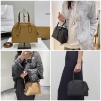 ราคา 【ก่อนสั่งสอบถาม】ราคา10400 Ori กระเป๋าทรงโบว์ลิ่ง Bowling bag หนังแท้ Size24*8*19cm (41955291268)