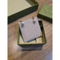ราคา Gucci Pearl earrings ต่างหูของแท้100% (47061553004)