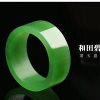 ราคา เฮเทียน หยกสีแจสเปอร์สีแหวนแหวนประแจนิ้วผักโขมสีเขียวผู้ชายผู้หญิงหางแหวนแหวนคู่มรกตหยกแหวน06.14 (55712198046)