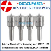 ราคา หัวฉีดหัวฉีดดีเซลเชื้อเพลิง 4 ชิ้น DLLA154PN116 105017-1160 Fit สําหรับ ISUZU 4JA1 4JA1T (53611269685)