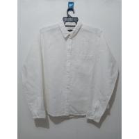 ราคา เสื้อเชิ้ตสีขาว แขนยาว มือสอง ยี่ห้อ H&M (25466527659)