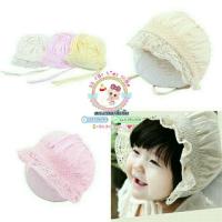 ราคา หมวกเด็กผู้หญิง หมวกคลุมผ้าลูกไม้พร้อมส่ง (1384087932)