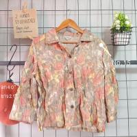 ราคา เสื้อแขนยาววินเทจ เสื้อลายดอกวินเทจ No.15 (16169282588)