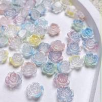ราคา 50ชิ้น ดอกไม้สีรุ้ง ดอกไม้ติดเล็บ ดอกไม้ ดอกไม้ตกแต่งเล็บ (46256443968)