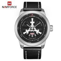ราคา นาฬิกา นาฬิกา naviforce แท้ รุ่น NF9156 S/W/B สีเงินดำ สายหนัง รับประกัน 1ปี ของแท้ 100% (1831834094)