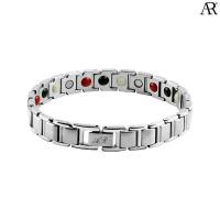 ราคา ANGELINO RUFOLO Healthy Magnetic Bracelet ดีไซน์ Classic Chain สร้อยข้อมือแม่เหล็ก Stainless Steel 316L(สแตนเลส) สีเงิน (5046868509)