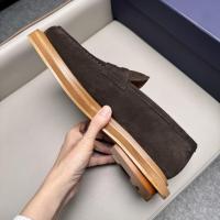ราคา IGSC 2026Men's New J.M. W/// Soft-soled men's loafers in suede and nubuck leather, high-end driving slip-ons with built-in height increase (57561210658)