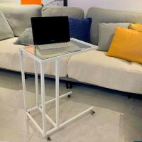 ราคา ที่วางแล็ปท็อปสไตล์เดียวกันของIKEA โต๊ะข้างเตียง โต๊ะโซฟา โต๊ะกาแฟ โต๊ะกระจกนอร์ดิกสีดำและสีขาว โต๊ (28505514594)