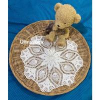 ราคา 26(พร้อมส่ง)มินิมอล/ผ้าถัก/ผ้าถักโคเชต์/โครเชต์ลายดอกไม้สไตล์วินเทจ/ผ้าปูโต๊ะ/ผ้ารองแก้ว/ดอยลี่/งานถักมือ/งานคนไทย (18524209552)
