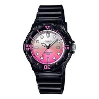 ราคา Casio Standard นาฬิกาข้อมือผู้หญิง สายเรซิ่น รุ่น LRW-200H,LRW-200H-4E,LRW-200H-4EV - สีดำ (769673272)