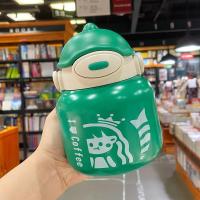 ราคา เกาหลีน่ารักหม้อท้องถ้วยกระติกน้ําร้อนถ้วยเด็กผู้หญิงเด็กถ้วยน้ํามูลค่าสูงฟางดื่มคู่ อิน สไตล์แบบพกพาถ้วย (50362360123)