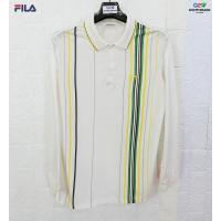 ราคา FILA แท้ อก41 เสื้อยืดโปโลแขนยาวลายสปอตสุดเท่ห์ (22882738286)