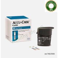ราคา ACCU-CHEK STRIP GUIDE 25 ชิ้น แผ่นตรวจวัดน้ำตาลในเลือด (22957468987)