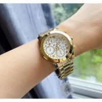 ราคา หน้าปัดประดับคริสตัล ✨ นาฬิกา GUESS GW0559L2 FANTASIA GOLD (25071147512)