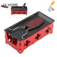 ราคา LIAOYING Raclette แบบพกพา, Non-Stick เหล็กคาร์บอนชีส Raclette ชุดทนทานพร้อมไม้พายเกรดอาหารด้ามไม้ Non-Stick ถาดอบ Travel Outdoor Picnic (55211983827)