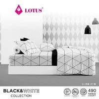 ราคา ผ้านวม Lotus รุ่น Black & white ขนาด 90*100 (21846256910)