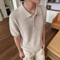 ราคา [คลังสินค้าพร้อม] [คลังสินค้าพร้อม] ฤดูร้อนสไตล์ใหม่เก่าสไตล์เงินเสื้อโปโลถักแขนสั้นชาย Yuppie ความรู้สึกระดับไฮเอนด์สลิมฟิตทุกการแข่งขันลําลองครึ่งแขน (43431368263)