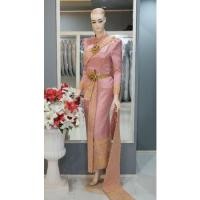 ราคา ชุดไทยศิวาลัยสีชมพูพีท (5296904616)