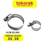 ราคา ท่อไอเสียสแตนเลส 5/8 3/4 นิ้ว HOCE CLAMP RING CLAMP น้ํา PIPE CLAMP CLAM 5/8" 3/4" (49550615617)