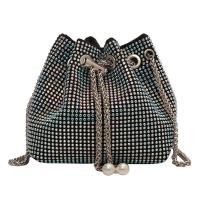 ราคา Full Diamond Bucket Bag Female Fashion Korean Version Fashion Chain Shoulder Crossbody Rhinestone Drawstring Bag (44759565087)