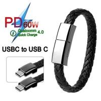 ราคา สายชาร์จข้อมือแฟชั่นถักสองชั้น USB 5A ชาร์จเร็ว สําหรับ iPhone Type-c Micro โทรศัพท์มือถือ (40574233536)