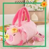ราคา IANNWNA กระเป๋าตุ๊กตา, กระเป๋าสะพายข้างผ้าฝ้ายรูปสัตว์การ์ตูน, Kawaii Capybara Bucket Bag Girl (47062405111)