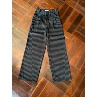 ราคา กางเกงขายาวสีดำลายทางขาว (40719226992)