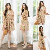 ราคา จั้ม​สูท​สาวอวบลายดอกสวย (4569254862)