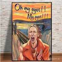 ราคา ทีวีแสดงเพื่อน Phoebe Buffay Oh My Eyes ตลกโปสเตอร์ผ้าใบภาพวาด Wall Art พิมพ์สําหรับห้องนั่งเล่น Salon Home Decor Z6DO (52960884405)