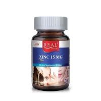 ราคา REAL Elixir ZINC PLUS 15MG 30 เม็ด ซิงค์ ลดสิว ช่วยให้อสุจิแข็งแรง (1 ขวด) (619924078)