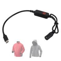 ราคา 12V Heated Jacket Step-Up Adapter Charger Cable Type-C to DC 5.5mm for Milwau-kee,Makita, Dewalt Heated Jackets และ Heated Hoodies (ออกแบบสําหรับ 12V Heated Jackets Onl (41781352477)