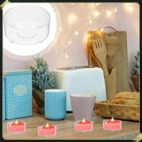 ราคา 100 ชิ้นถ้วย Tealight ผู้ถือจํานวนมากเทียนตกแต่งคริสต์มาสเทียนใสถ้วยเชิงเทียน (44810949542)