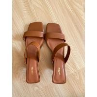 ราคา Second hand รองเท้าส้นสูง สีน้ำตาล Jaspal (24062212145)