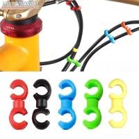 ราคา MULTICOLOURQT 10 ชิ้น/เซ็ตคลิปสายจักรยาน,Multi-Color RotatableจักรยานสายS-Type Clampsเบรค/Derailleur/Hydraulic Line Tube (45510683378)