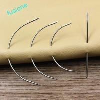 ราคา FUSIONEDGE 30 ชิ้นเข็มเย็บผ้าโค้ง, หลายขนาด DIY หนังหัตถกรรมเข็ม, Leathercraft เครื่องมือสแตนเลสครึ่งวงกลมเย็บมือเข็มวิกผมทอผ้า (50062475594)