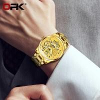 ราคา ❤️ นาฬิกาผู้ชาย Opk8135สายรัดเหล็กพร้อมกลางคืนเรืองแ (28873093271)