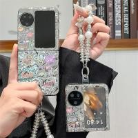 ราคา เคสโทรศัพท์แบบพับได้สําหรับ Oppo Find N2 N3 Flip Wrinkle electroplated ความมั่งคั่งทําสร้อยข้อมือเคสโทรศัพท์ TPU แบบแข็ง (24531806504)