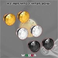 ราคา R3 Swing Arm Pivot Covers For YAMAHA YZF R3 R25 2014-2023 Frame Caps Filler Cover MT-03 MT-25 Frame (49807156163)