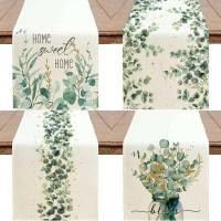 ราคา 1 ผ้าปูโต๊ะลายใบยูคาลิปตัสสีเขียวฤดูใบไม้ผลิ ชิ้น สำหรับตกแต่งบ้าน (42658018157)