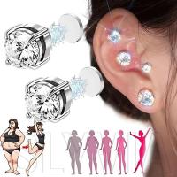 ราคา Sfse - หรูหรา - แม่เหล็ก - ส่องแสง คริสตัล หูเล็บ - คลิปแม่เหล็ก ต่างหู - อุปกรณ์เครื่องประดับ - สําหรับผู้ชาย ผู้หญิง - ต่างหูเพทายกลม - ชุดต่างหูแบบหนีบ ไม่ต้องเจาะ (25461806196)