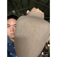 ราคา แจกันดอกไม้เซรามิก ขนาด 9นิ้ว Vase Ceramics ทรงโอ่งสีน้ำตาลขีด ตกแต่งแจกันเซรามิกที่เรียบง่ายให้สวยและทันสมัย ออกใบกำกับ (43920384849)