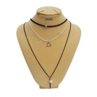 ราคา สร้อยคอโชคเกอร์ ซ้อนสร้อย 3 เส้น อินเทรนด์ สร้อยคอแฟชั่น คุณภาพดี Choker Necklace Chain Pendant Trendy Lifestyle Fon (53803984116)