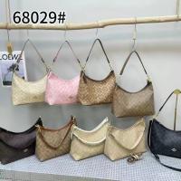 ราคา Coach bag/Coach tote bag Stray Bag Female Bag Small Square Bag Chain Bag Messenger Bag Business Lady Retro Genuine Leather WB1V (51311651457)