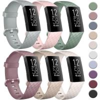 ราคา Tobfit 6 PACK Sport Bands เข้ากันได้กับ Fitbit Charge 4 Bands / Fitbit Charge 3 Bands สําหรับผู้หญิงผู้ชาย,สายรัดข้อมือกันน้ําซิลิโคนอ่อนนุ่มสายรัดทดแทนสําหรับ Fitbit Charge 4/Ch (46261498676)